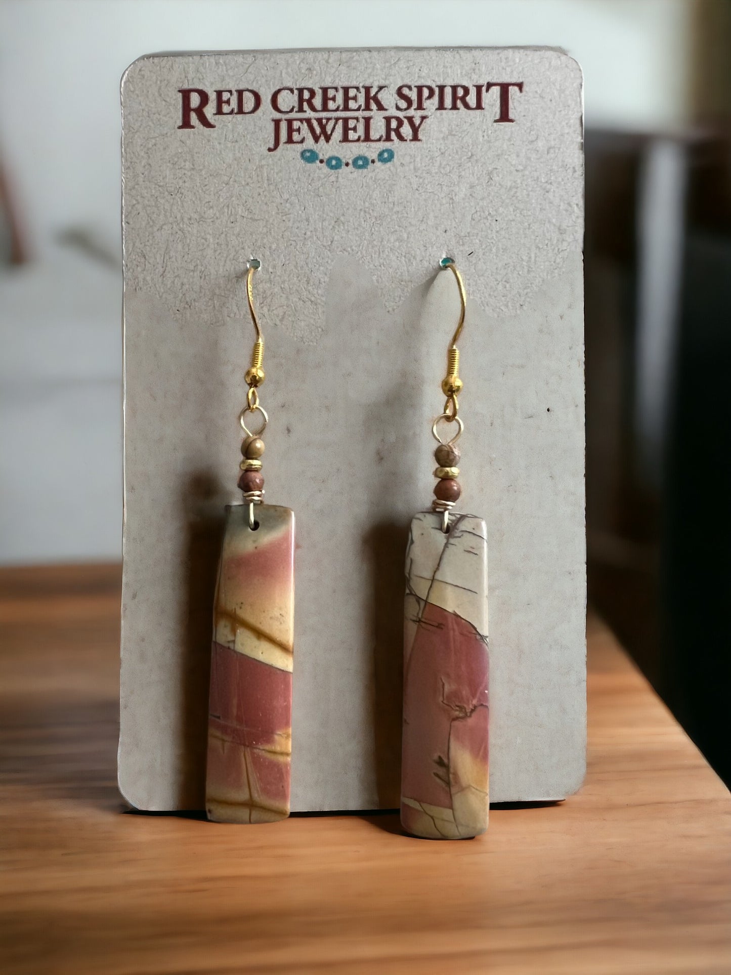 Red Creek Jasper Rectangle Dangles