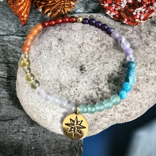 North Star Chakra Rainbow Bracelet