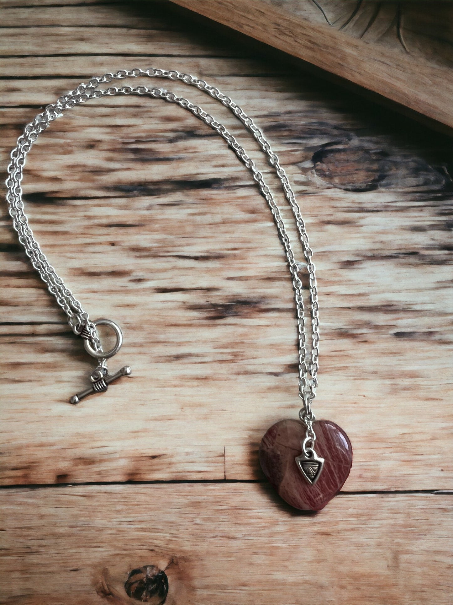 Bruised Warriort Heart Necklace #2