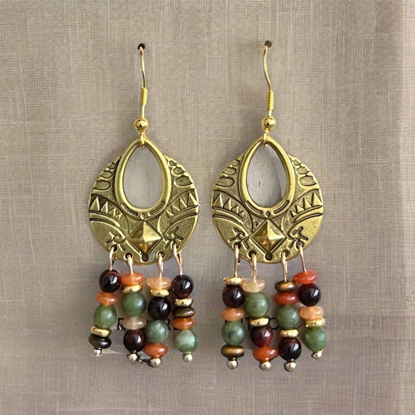 Boho Gold Dangle Earrings