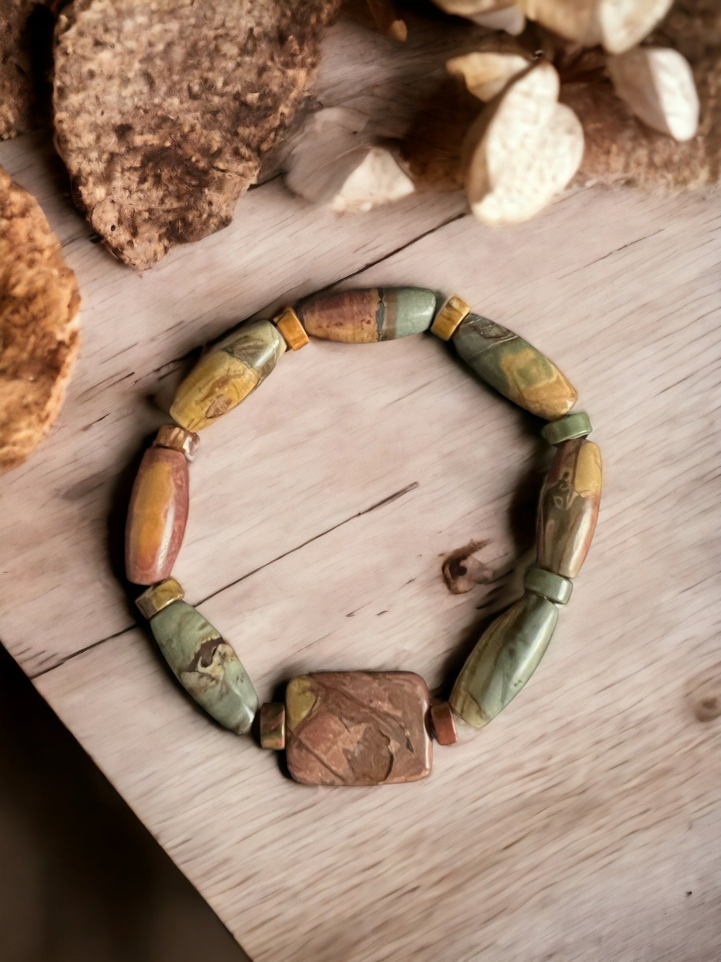 Grounding Red Creek Jasper Bracelet