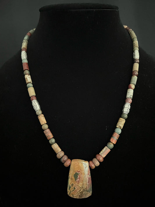 Red Creek Jasper Warrior Necklace